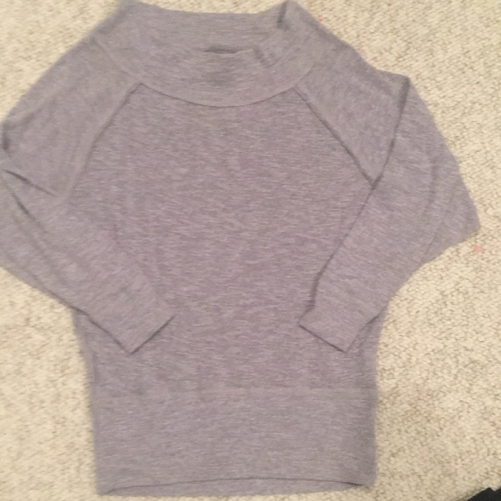 Free People gray off the shoulder top XS